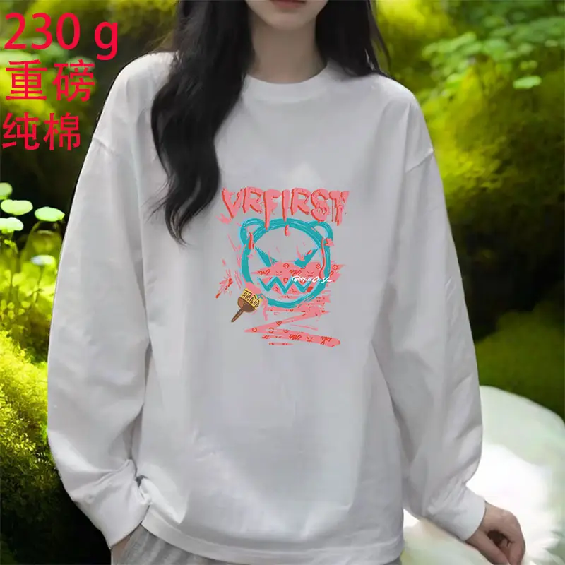 2026 Women Loose Cotton Top White Long Sleeve - Image 30