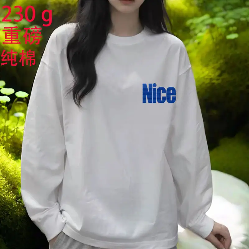 2026 Women Loose Cotton Top White Long Sleeve - Image 34
