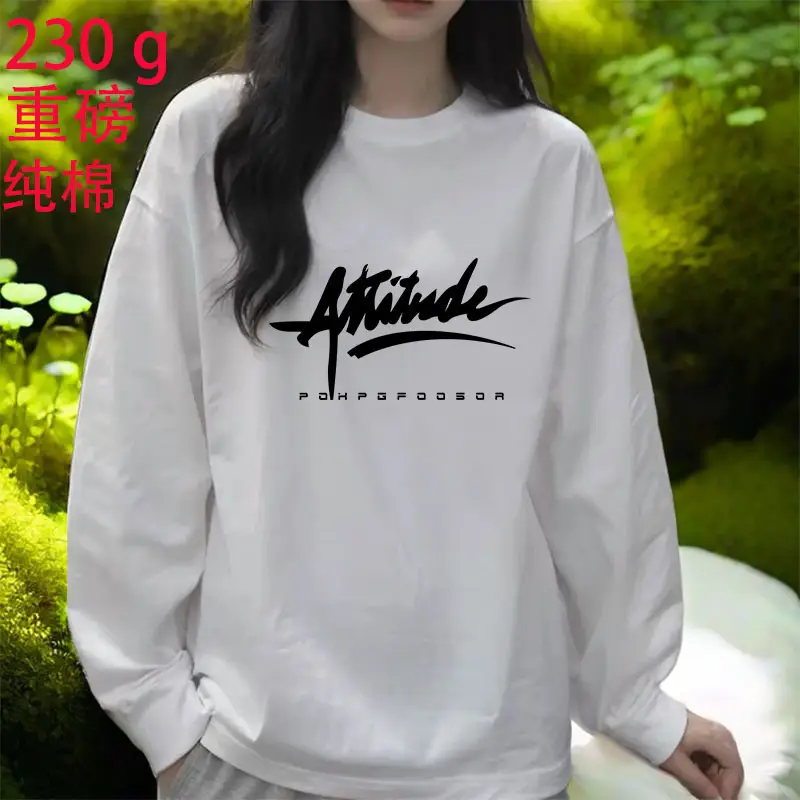 2026 Women Loose Cotton Top White Long Sleeve - Image 36