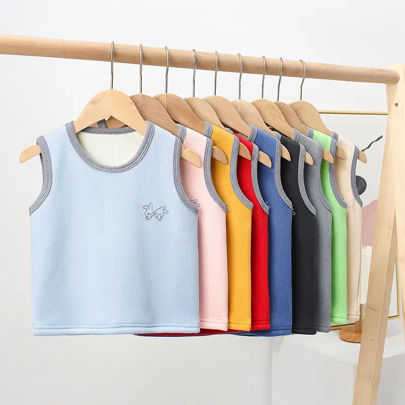 Children's Fleece Warm Vest Multi Color Medium to XL - Image 9