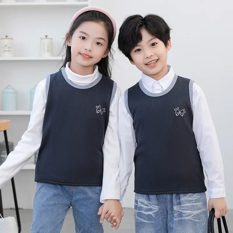 Children's Fleece Warm Vest Multi Color Medium to XL - Image 3