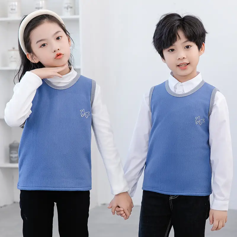 Children's Fleece Warm Vest Multi Color Medium to XL - Image 5