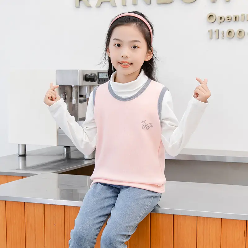 Children's Fleece Warm Vest Multi Color Medium to XL - Image 7