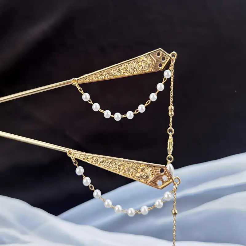 Antique Tassel Hairpin for Women Daily Step Plate — feature 2