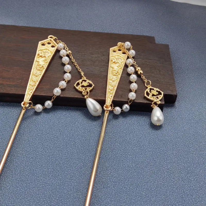 Antique Tassel Hairpin for Women Daily Step Plate — feature 4