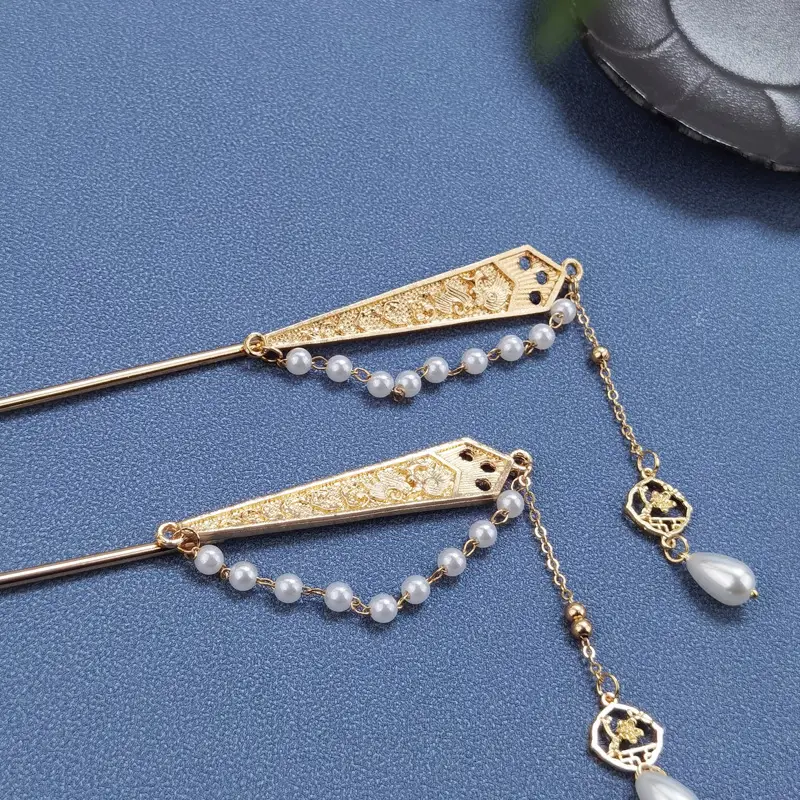 Antique Tassel Hairpin for Women Daily Step Plate — feature 5