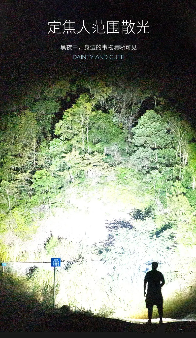 ABS Waterproof Focusing Flashlight for Outdoor Use — feature 3