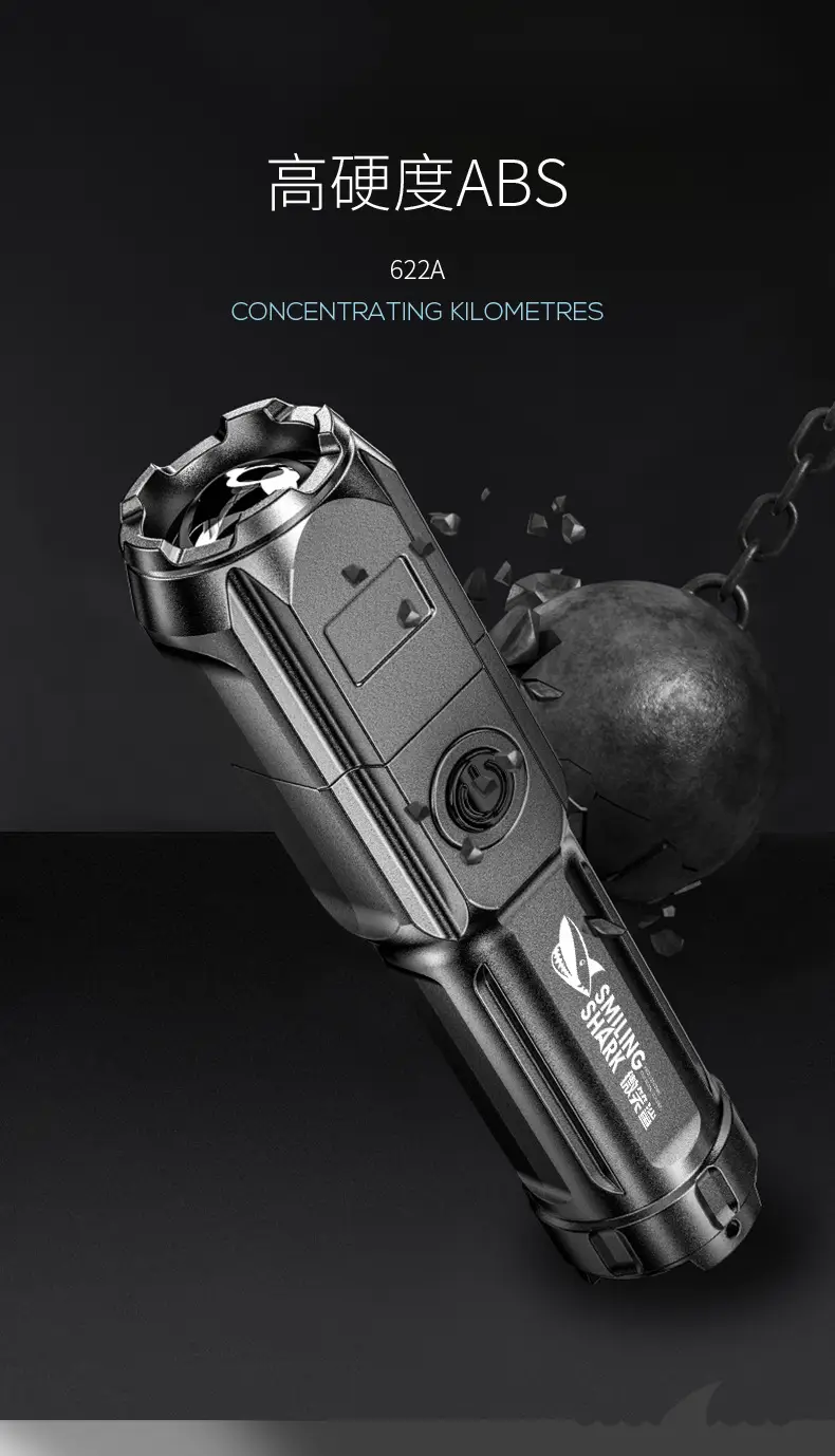 ABS Waterproof Focusing Flashlight for Outdoor Use — feature 6