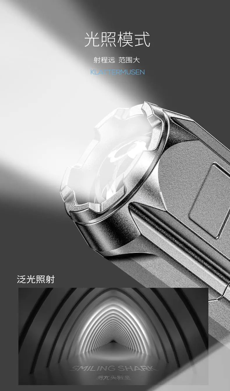 ABS Waterproof Focusing Flashlight for Outdoor Use — feature 7