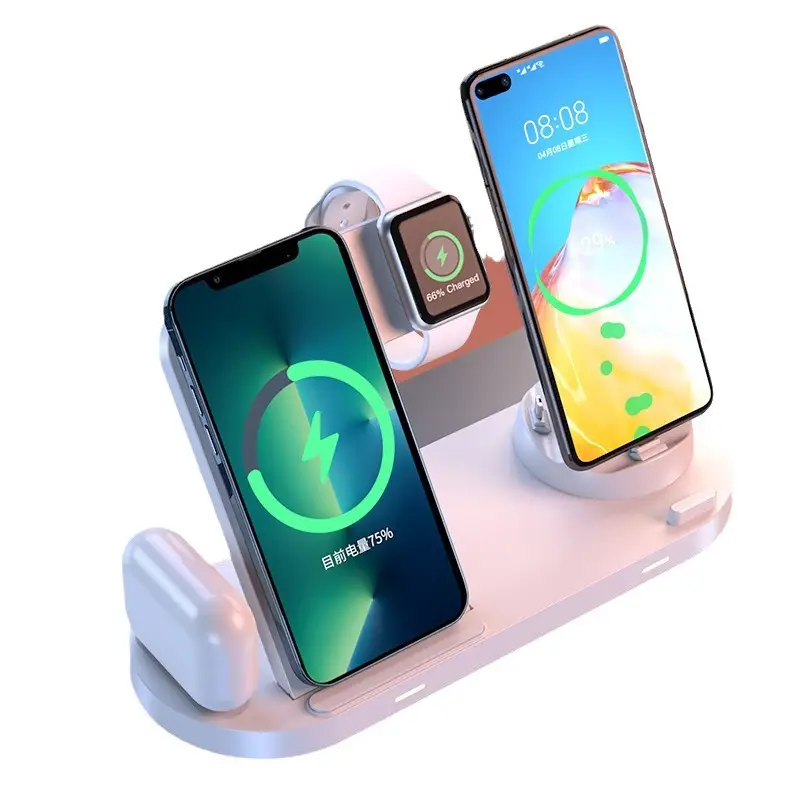 Six-In-One Wireless Charger for Apple Phones Watches Earphones 3-in-1 Magnetic - Image 16