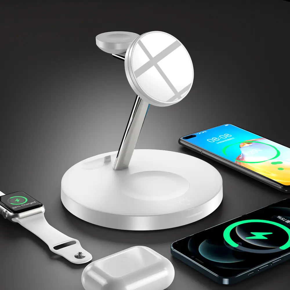 Six-In-One Wireless Charger for Apple Phones Watches Earphones 3-in-1 Magnetic - Image 11