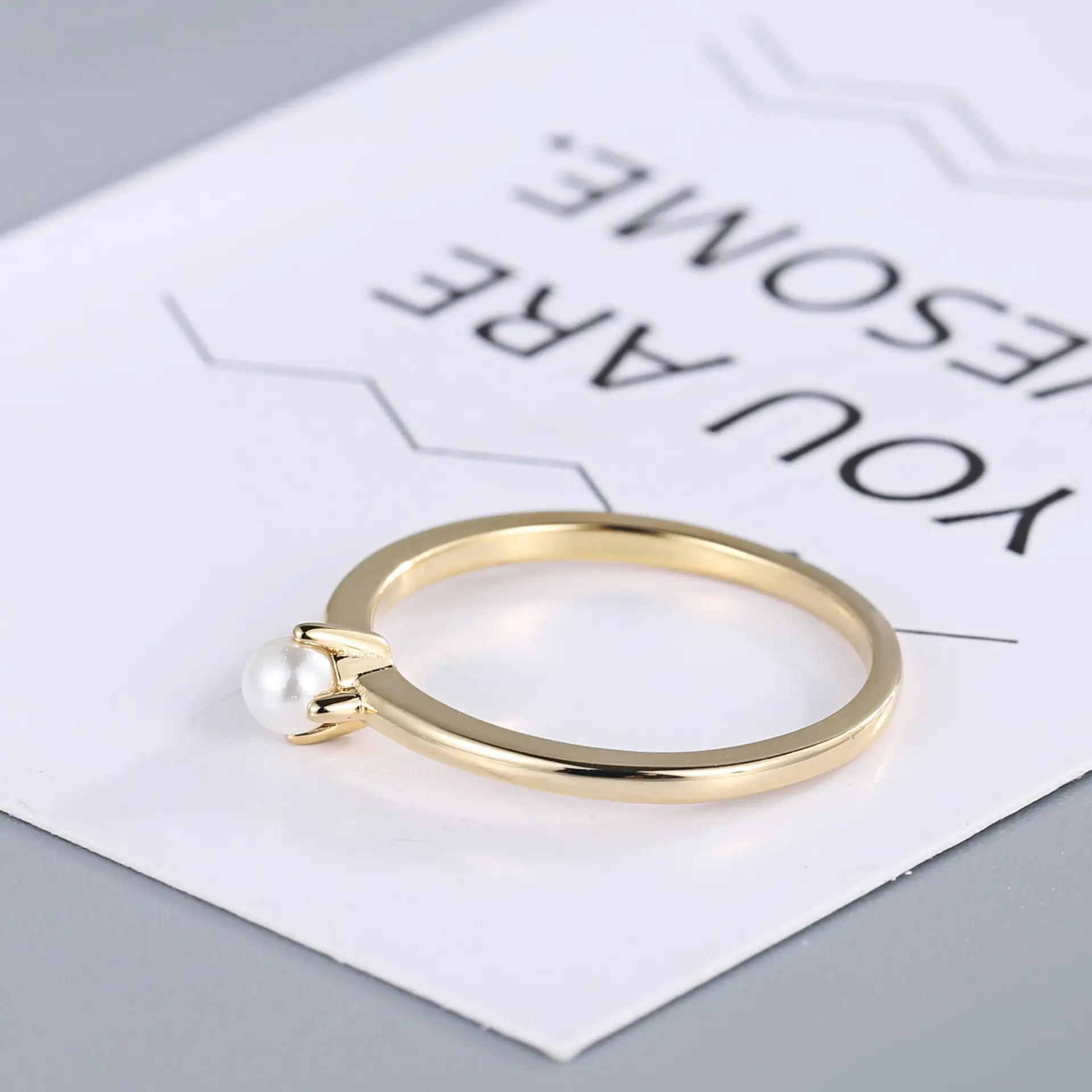 S925 Silver Pearl Ring for Women - Image 2