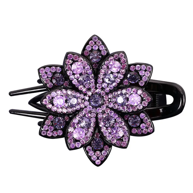 Gorgeous Rhinestone Hair Clip with Crossbody Back Design - Image 18