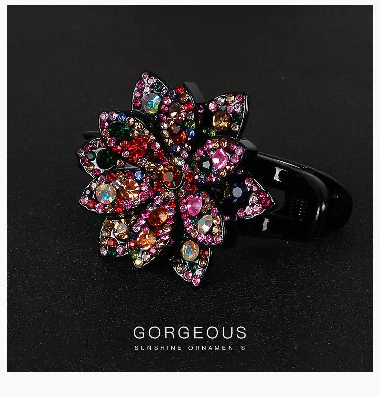 Gorgeous Rhinestone Hair Clip with Crossbody Back Design — feature 10