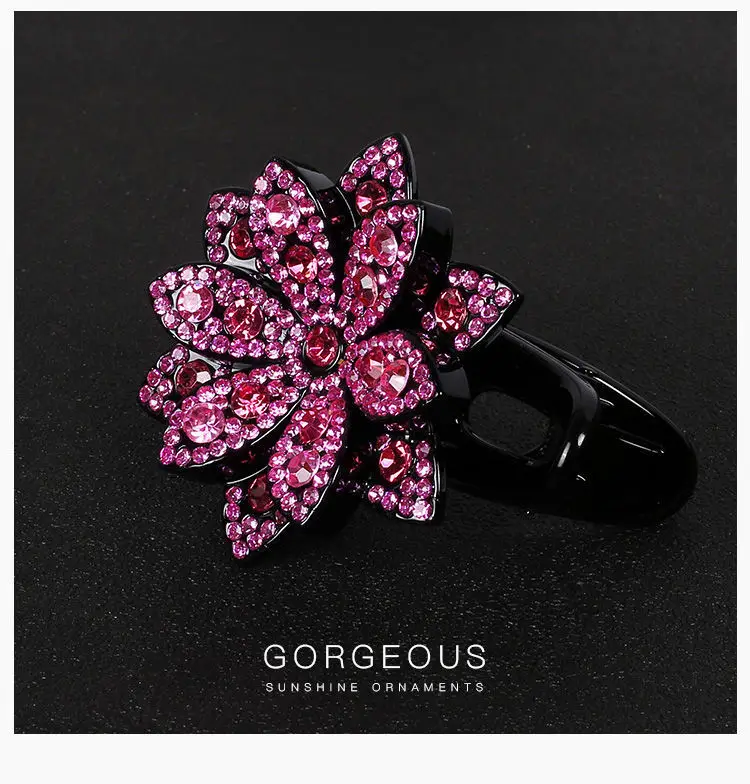 Gorgeous Rhinestone Hair Clip with Crossbody Back Design — feature 12