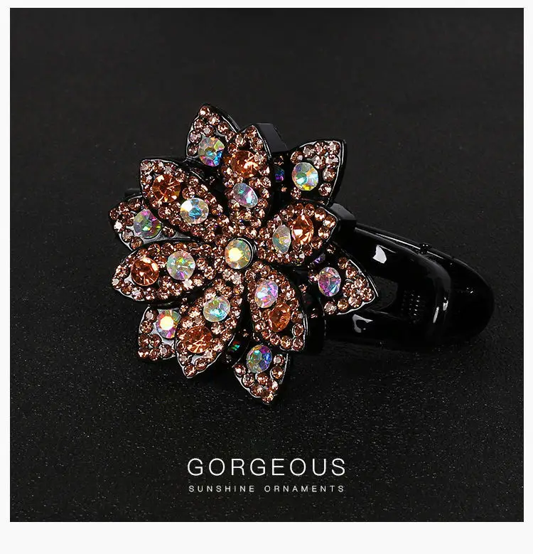 Gorgeous Rhinestone Hair Clip with Crossbody Back Design — feature 16