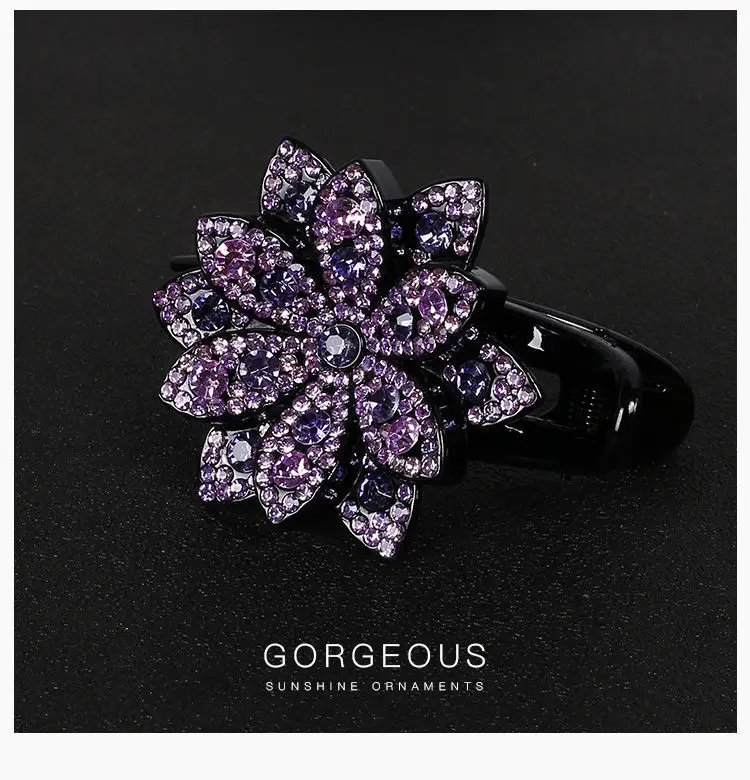 Gorgeous Rhinestone Hair Clip with Crossbody Back Design — feature 8