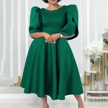 Yellow Bow Banquet Evening Dress Large Size — feature 23