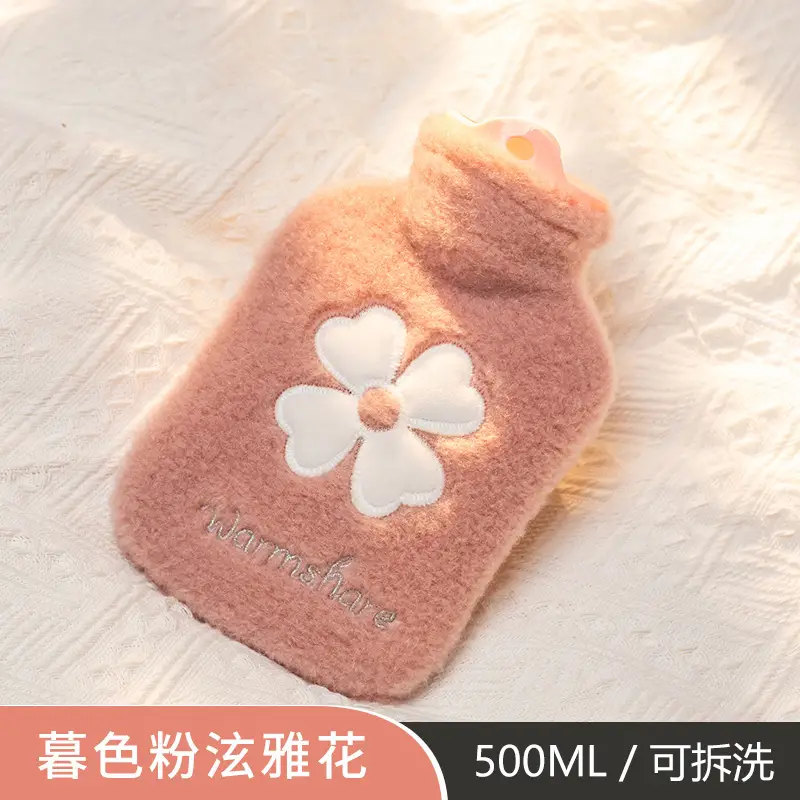 Plush Water-Filled Hot Water Bottle 500ML - Image 3