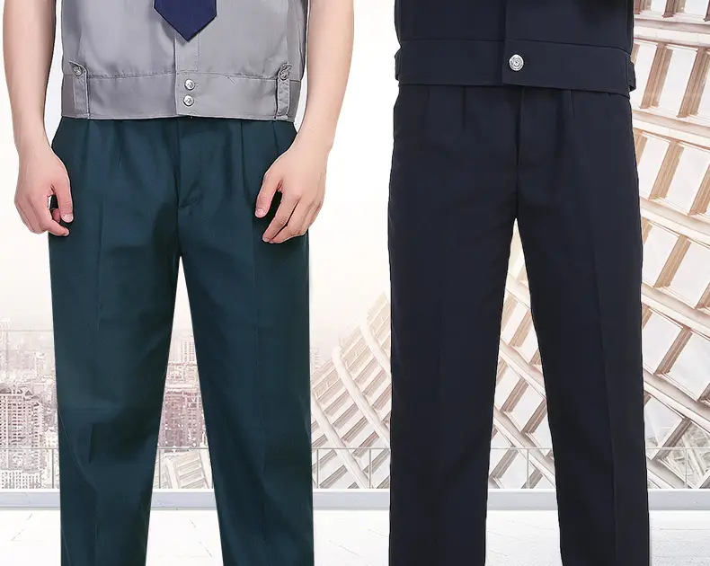 Black Thin Security Pants for Men Plus Size — feature 2