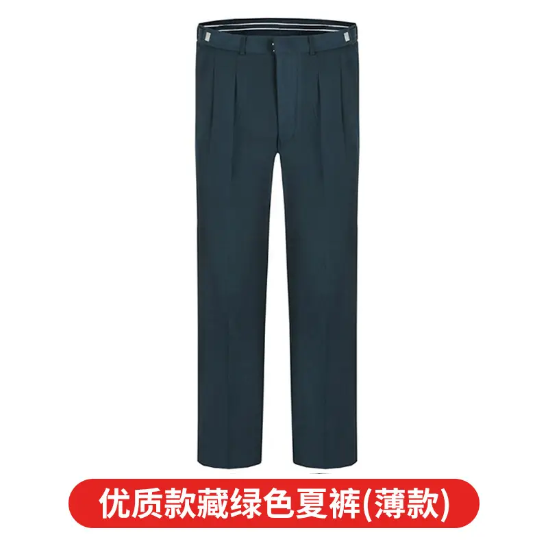 Black Thin Security Pants for Men Plus Size