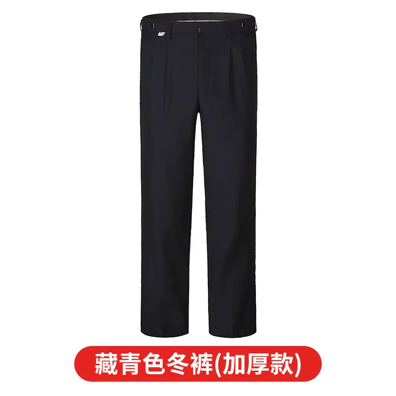 Black Thin Security Pants for Men Plus Size