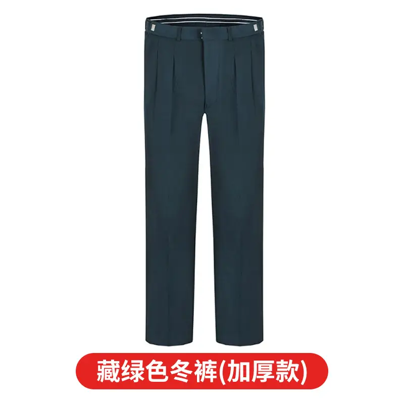 Black Thin Security Pants for Men Plus Size