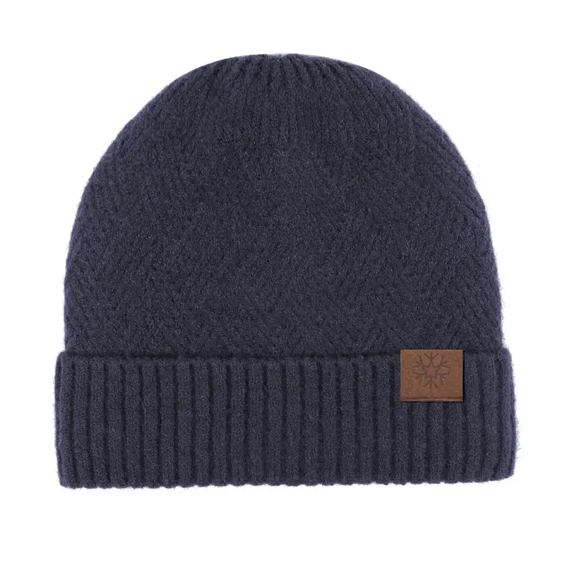Men Winter Knitted Beanie Scarf & Gloves Set Grey