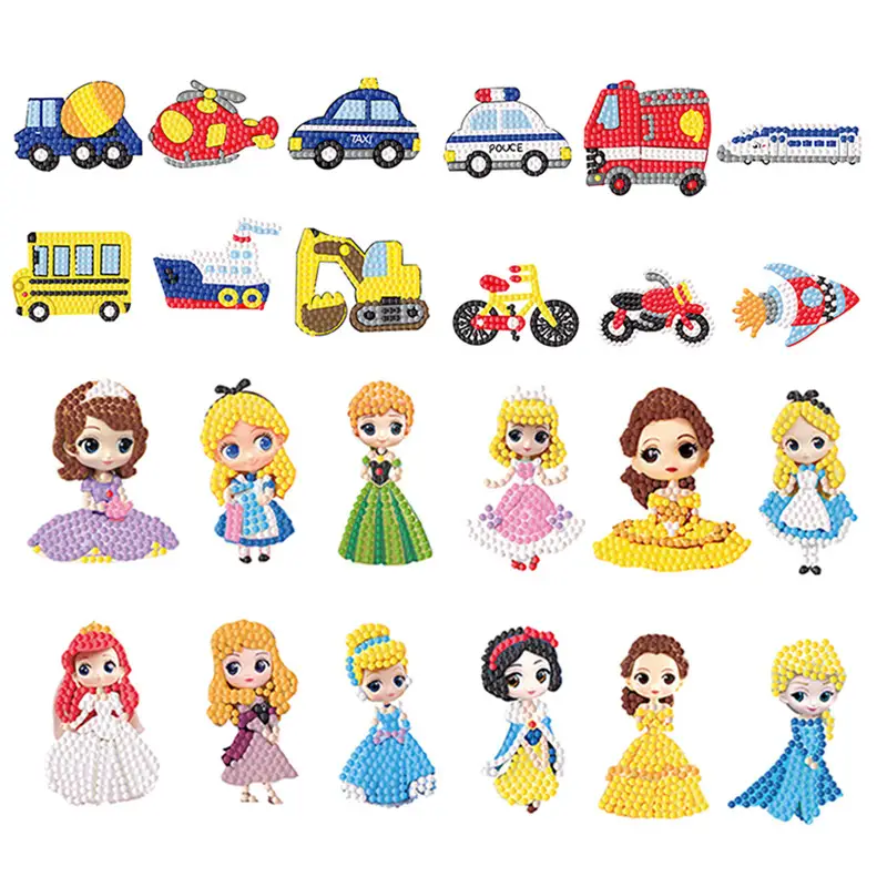 Children's Diamond Sticker Set for Concentration Training