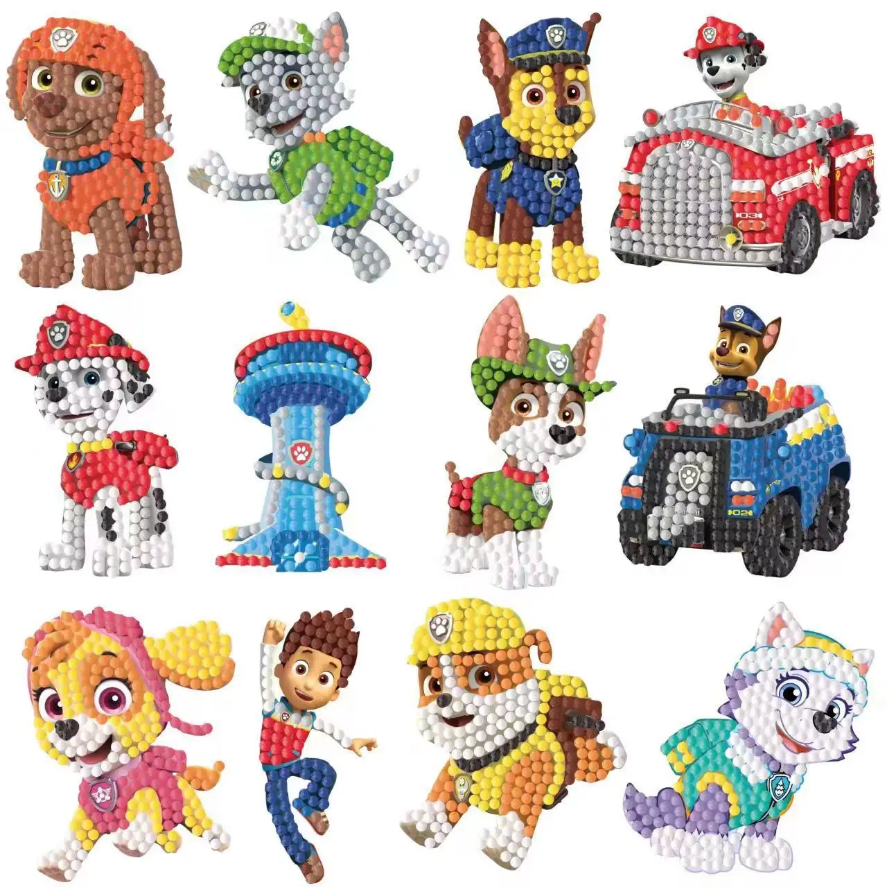 Children's Diamond Sticker Set for Concentration Training