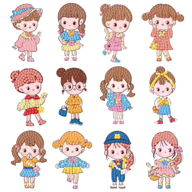 Children's Diamond Sticker Set for Concentration Training