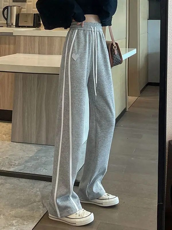 Women's Wide Leg Pants Spring Autumn High Waist Black - Image 10