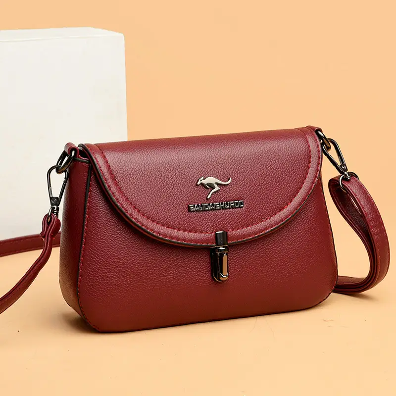 Maroon Shoulder Crossbody Bag for Women 2023 - Image 7