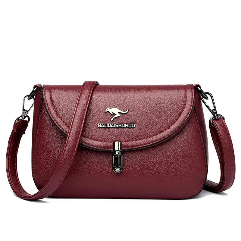 Maroon Shoulder Crossbody Bag for Women 2023 - Image 2
