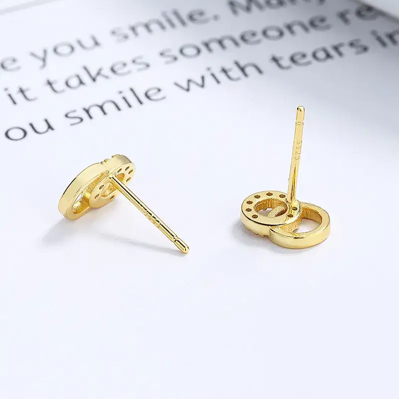 925 Sterling Silver Circle Ear Nails Women's New Fashion Minimalist Ins Style All-match Ear Bone Nails Advanced Elegant Ear Jewelry - Image 6