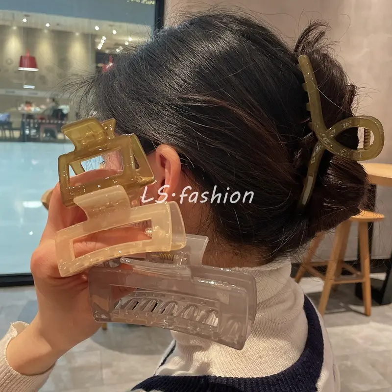 2022 Retro Pony Tail Hair Clip Women Red — feature 4
