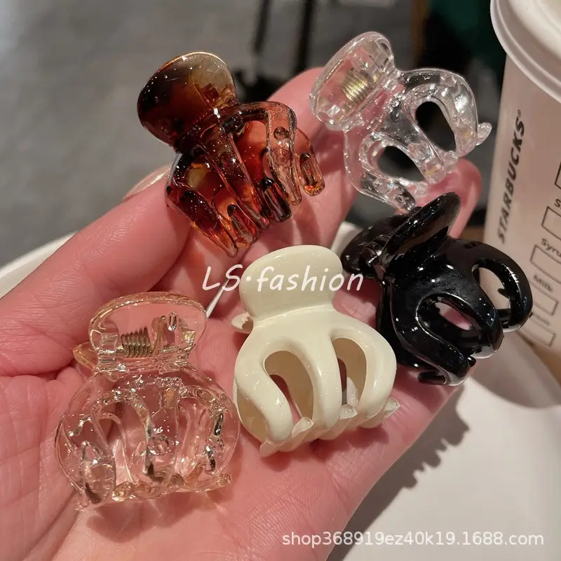 2022 Retro Pony Tail Hair Clip Women Red — feature 6