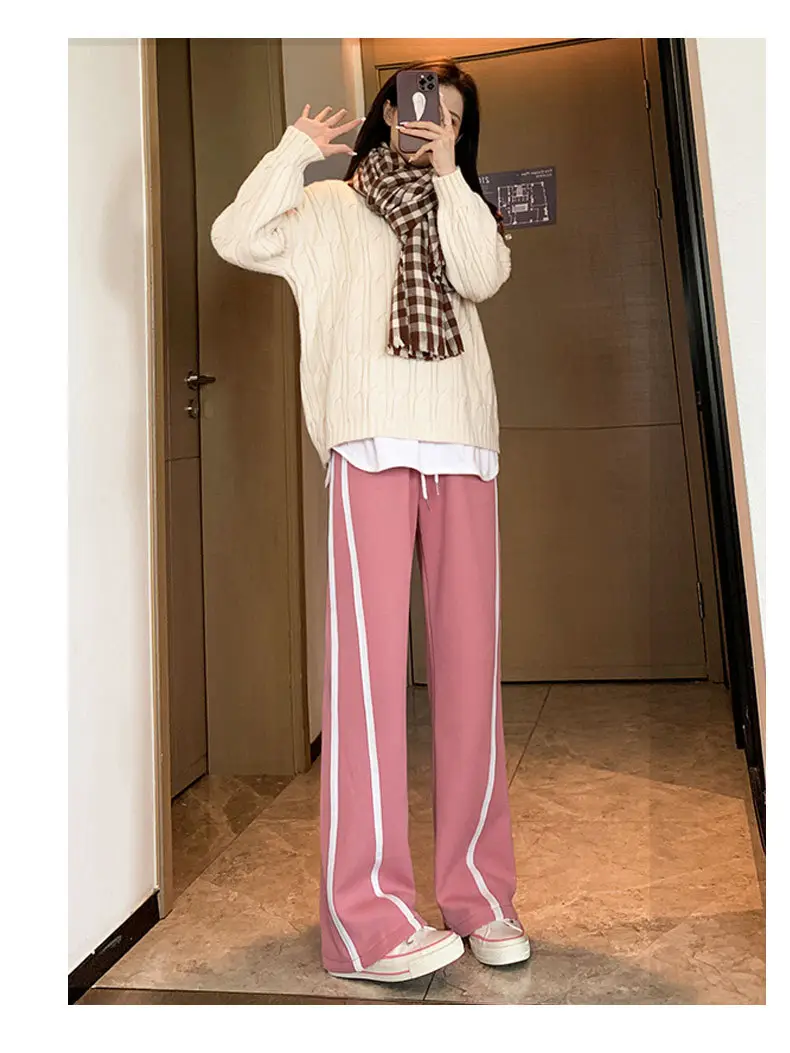 Women Banana Pants Spring Autumn 2026 Loose Wide Leg Cotton — feature 24