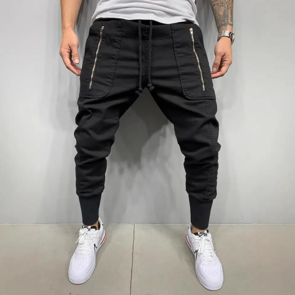 Men's Green Tether Leggings with Zip Pocket - Image 2