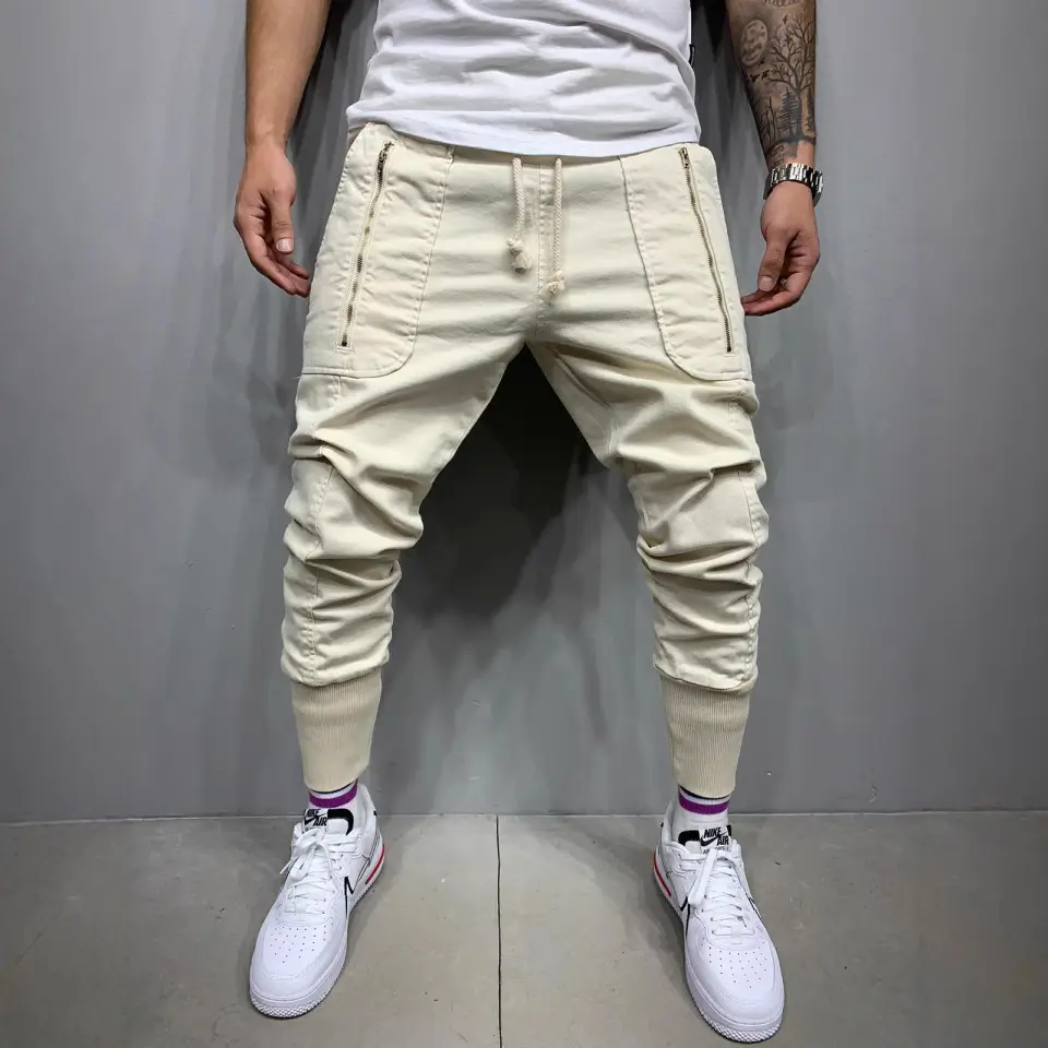 Men's Green Tether Leggings with Zip Pocket - Image 4