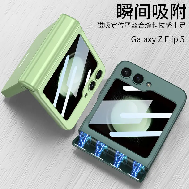 Anti-Fall Magnetic Flip Phone Case Gray Galaxy 2 - Image 41