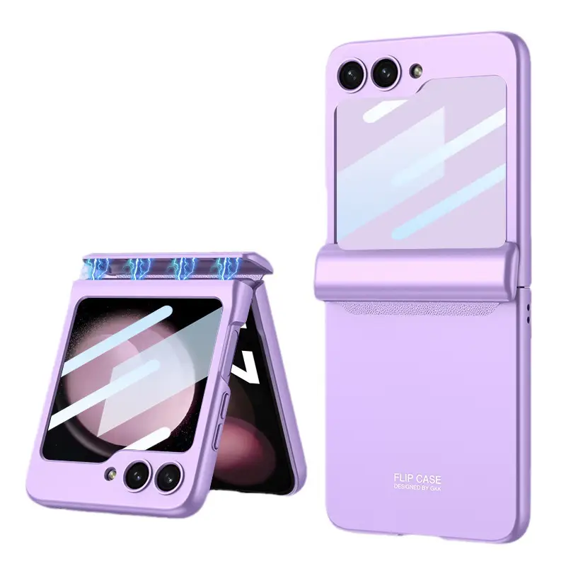 Anti-Fall Magnetic Flip Phone Case Gray Galaxy 2 - Image 43
