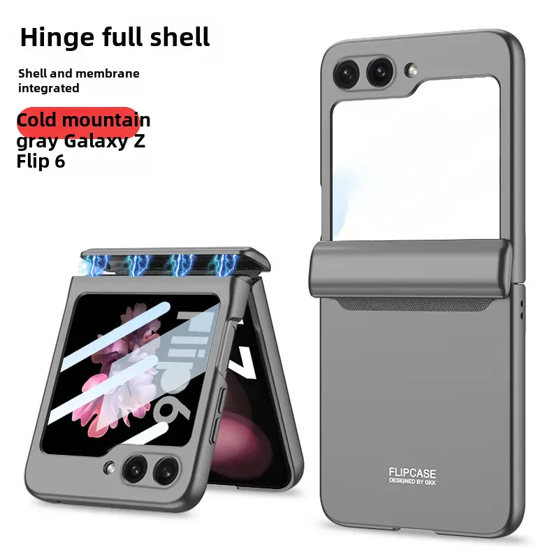Anti-Fall Magnetic Flip Phone Case Gray Galaxy 2 - Image 35