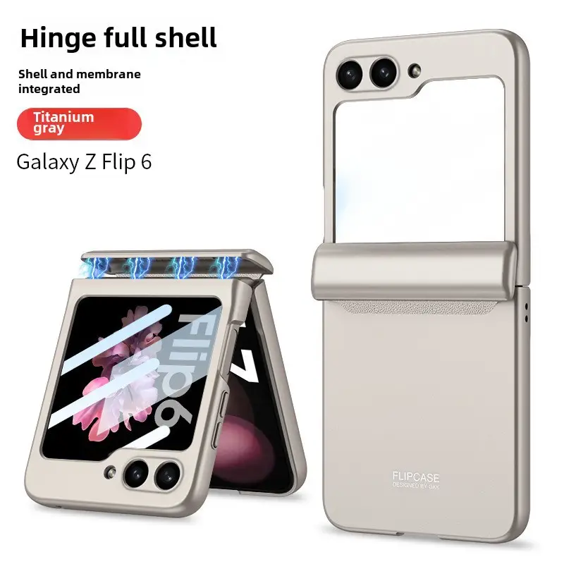 Anti-Fall Magnetic Flip Phone Case Gray Galaxy 2 - Image 37