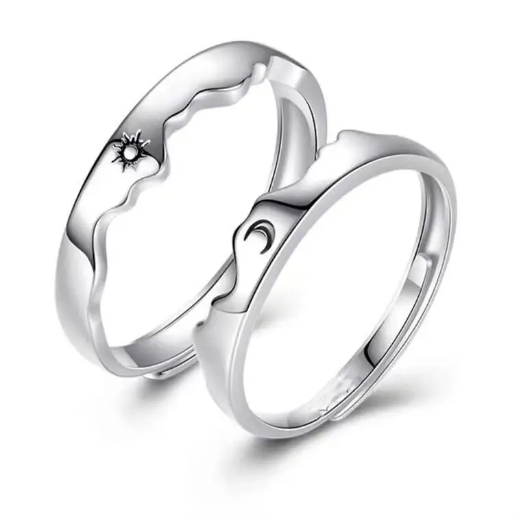 Couple Ring Sun Moon Mountain Sea Open Plain Long Distance Love