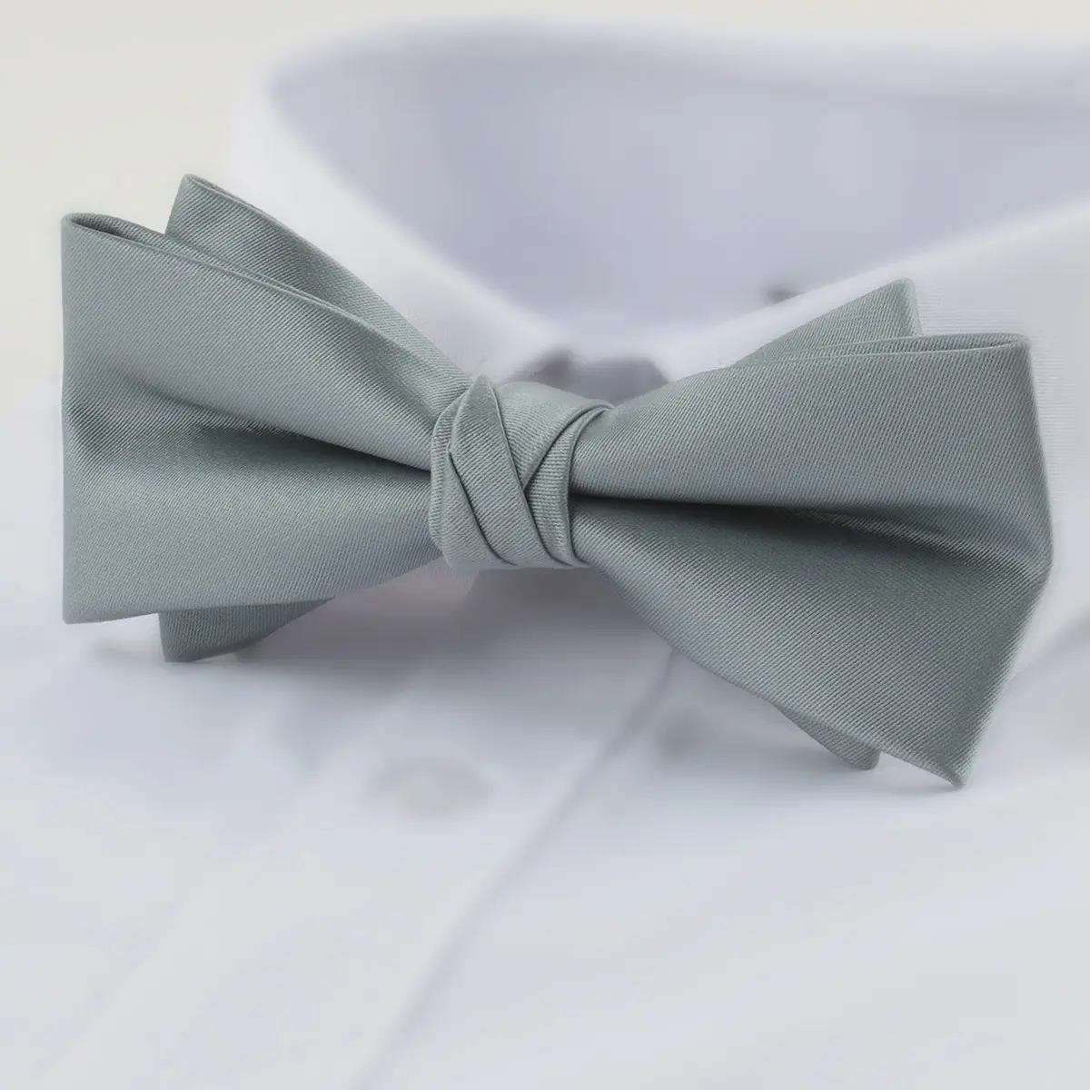 Men's Grey Bow Tie Wedding Groomwear - Image 8