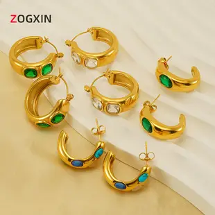 Gold Plated Corrugated Earrings for Women — feature 2