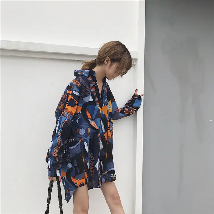 Women Chiffon Printed Long Sleeve Sun Protection Cardigan — feature 16