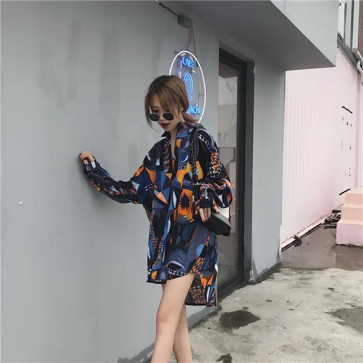 Women Chiffon Printed Long Sleeve Sun Protection Cardigan — feature 18