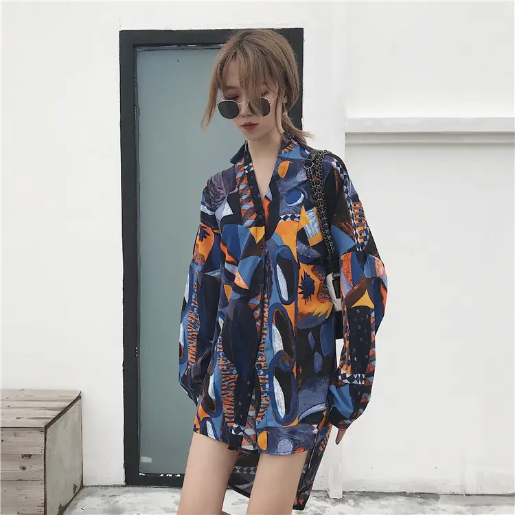 Women Chiffon Printed Long Sleeve Sun Protection Cardigan — feature 19
